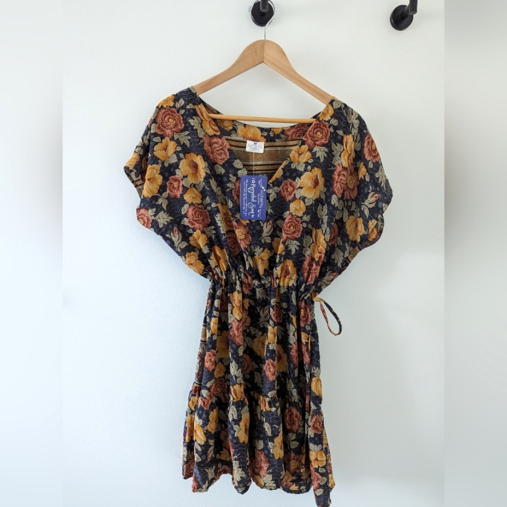 S-XXL Alchemy Fashions 100% Pure Silk Dress